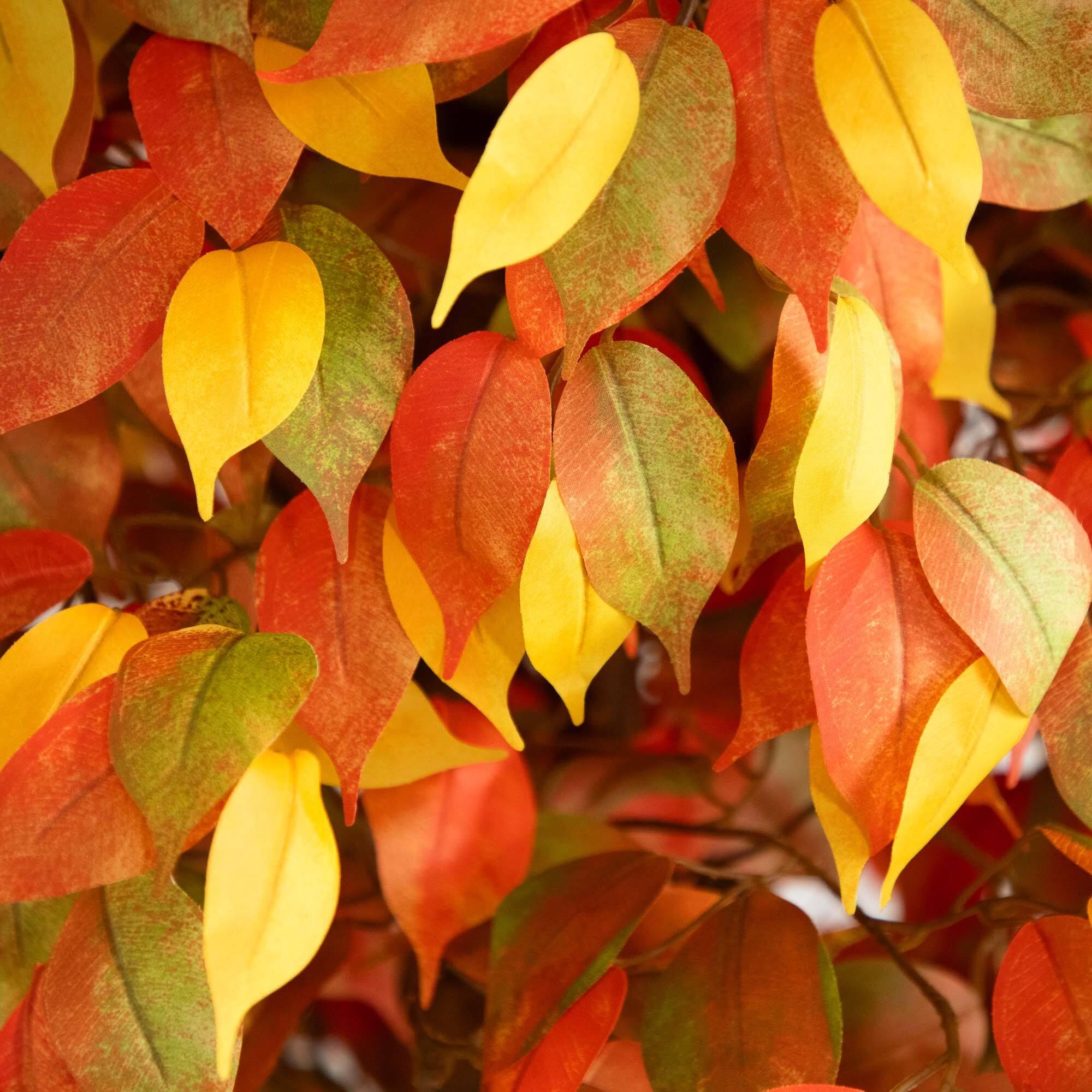 10ft. Potted Artificial Autumn Ficus Tree